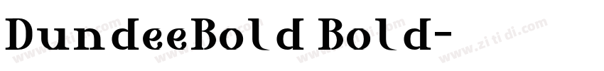 DundeeBold Bold字体转换